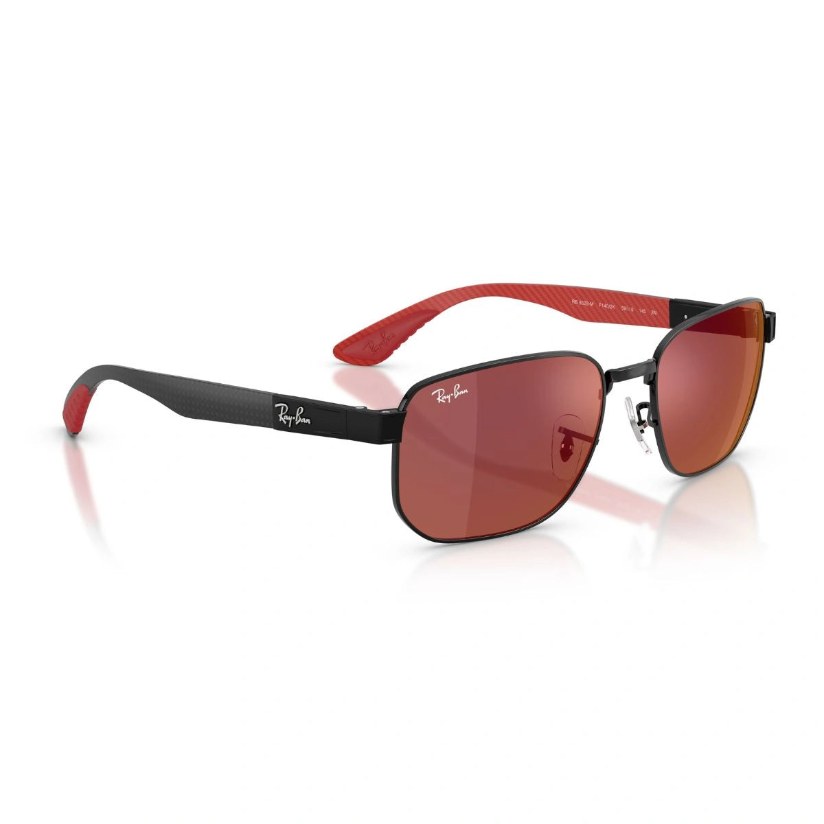 Premium Ray-Ban RB8329-M Ferrari sunglasses with red mirror lenses