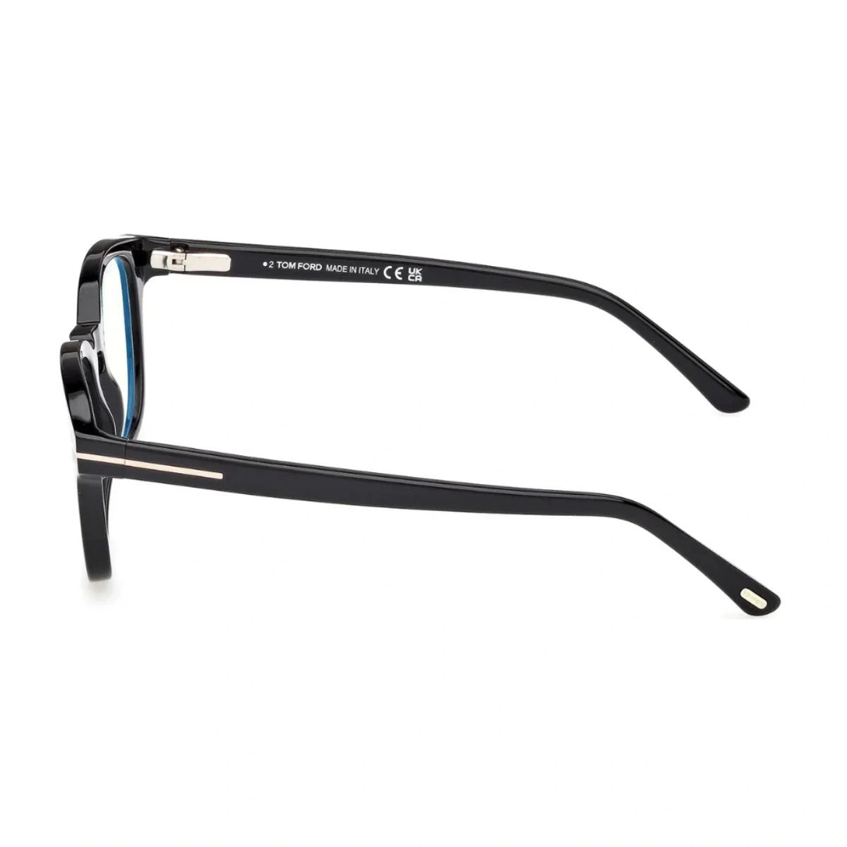Luxury Tom Ford polarized clip-on sunglasses with black acetate frame