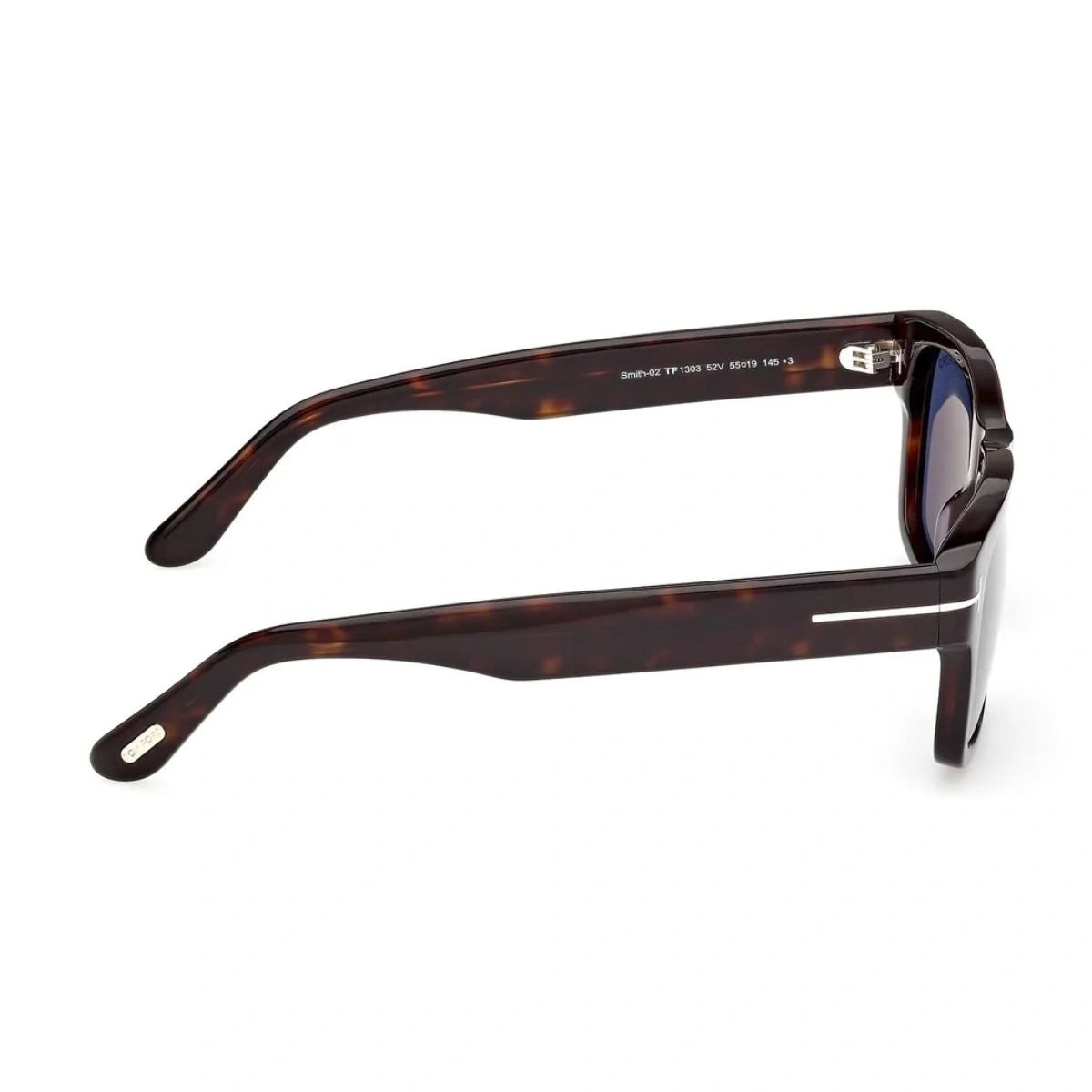 Elegant Smith-02 TF1303 52V sunglasses with signature silver-tone T temples