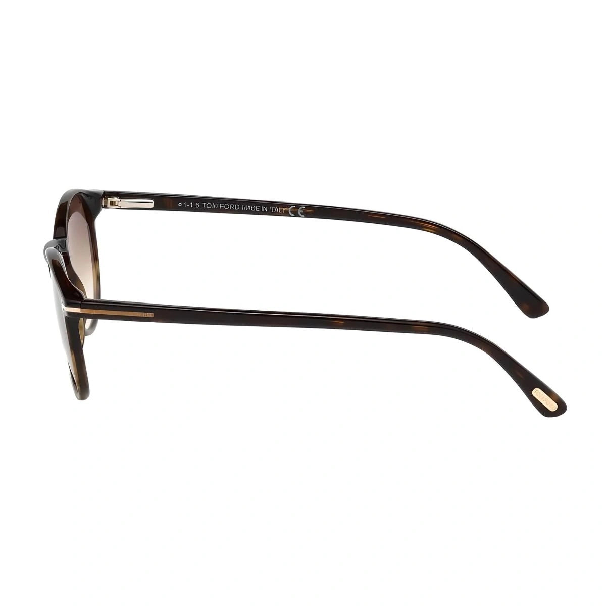 Luxury Tom Ford Andrea-02 Havana acetate round sunglasses for unisex