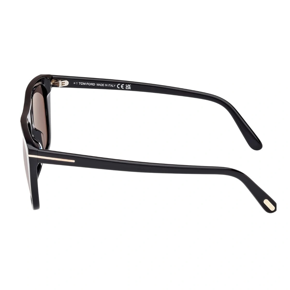 Stylish Tom Ford Asian Fit black sunglasses with UV-protection and Italian craftsmanship