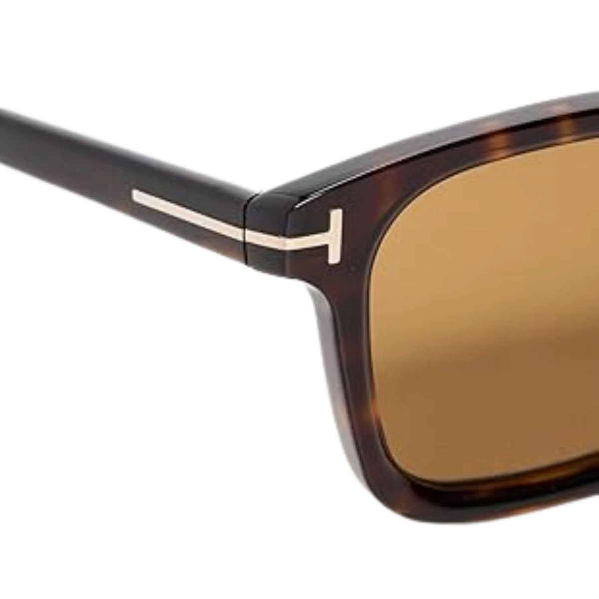 Tom Ford Barron brown lens designer sunglasses with T logo temples