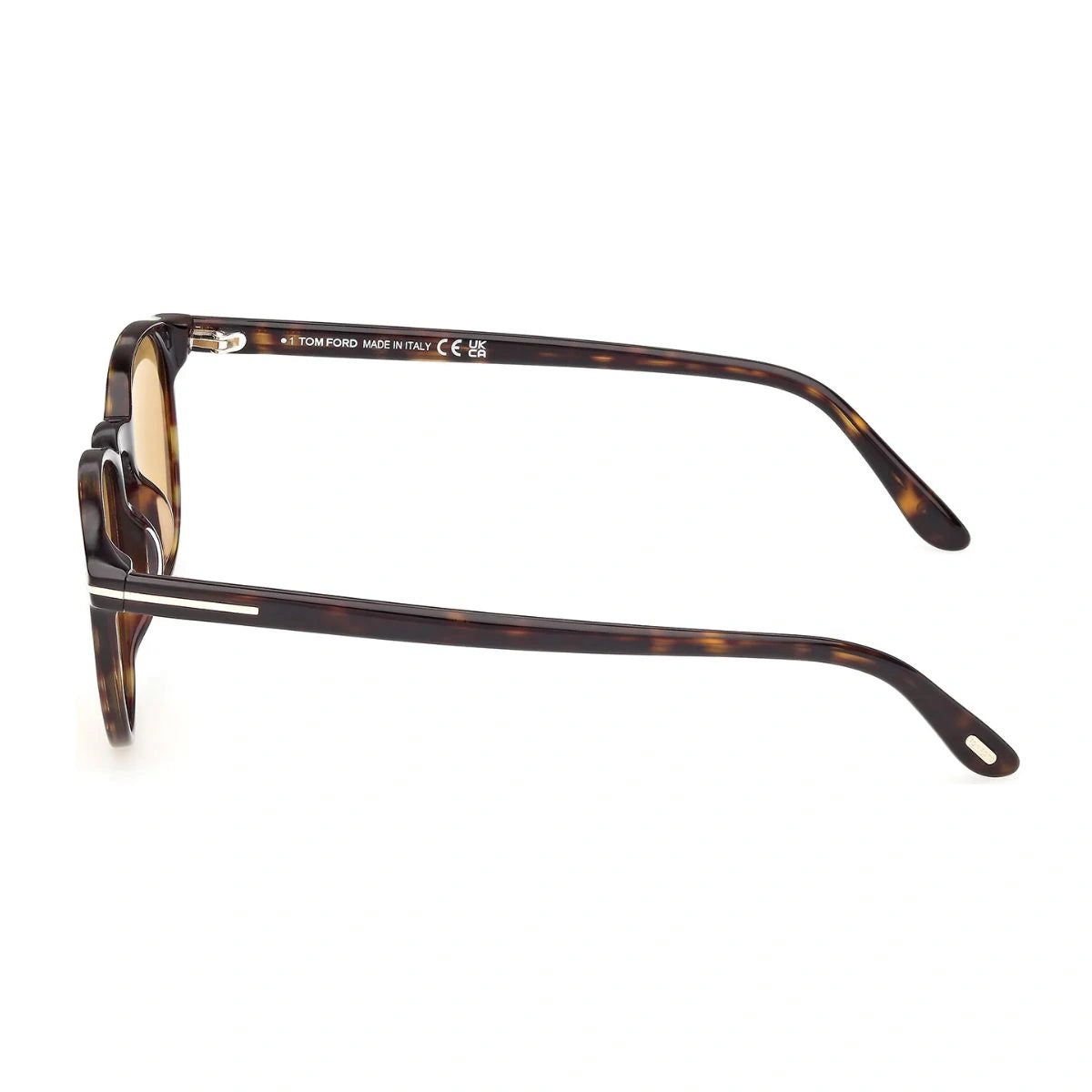 Tom Ford Holt-02 dark Havana acetate sunglasses with iconic T-logo temples