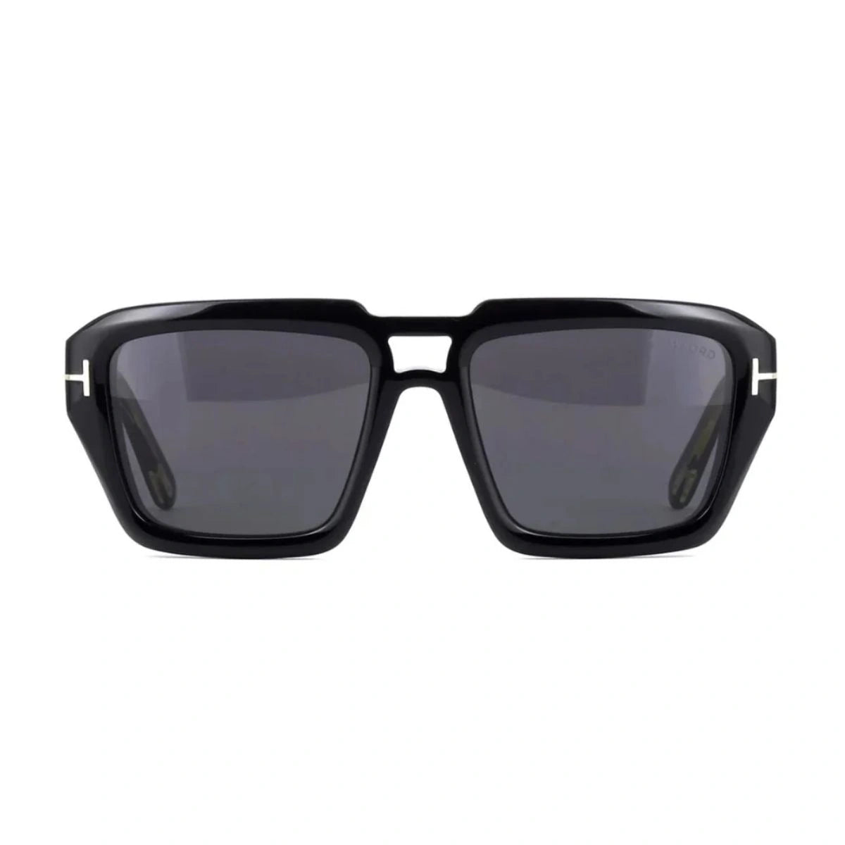 TOM FORD TF1202 01A luxury black square sunglasses with ZEISS lenses