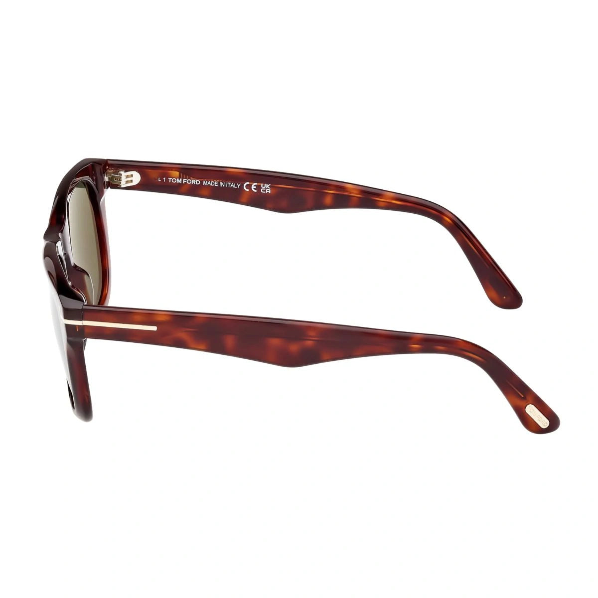 Premium Tom Ford Icon TF1326 Havana square sunglasses with brown lenses