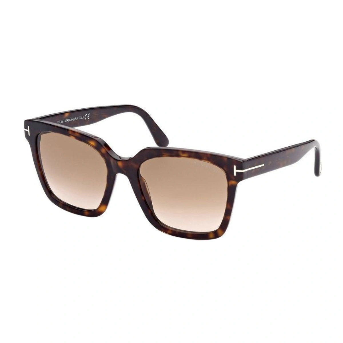 Luxury TOM FORD TF952 52H unisex Havana sunglasses with brown lenses