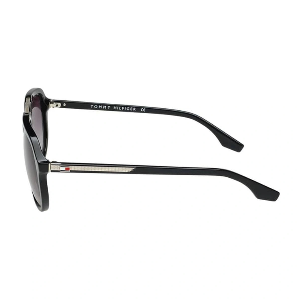 Classic Tommy Hilfiger TH2653 C3 black aviator eyewear with double bridge and UV lenses