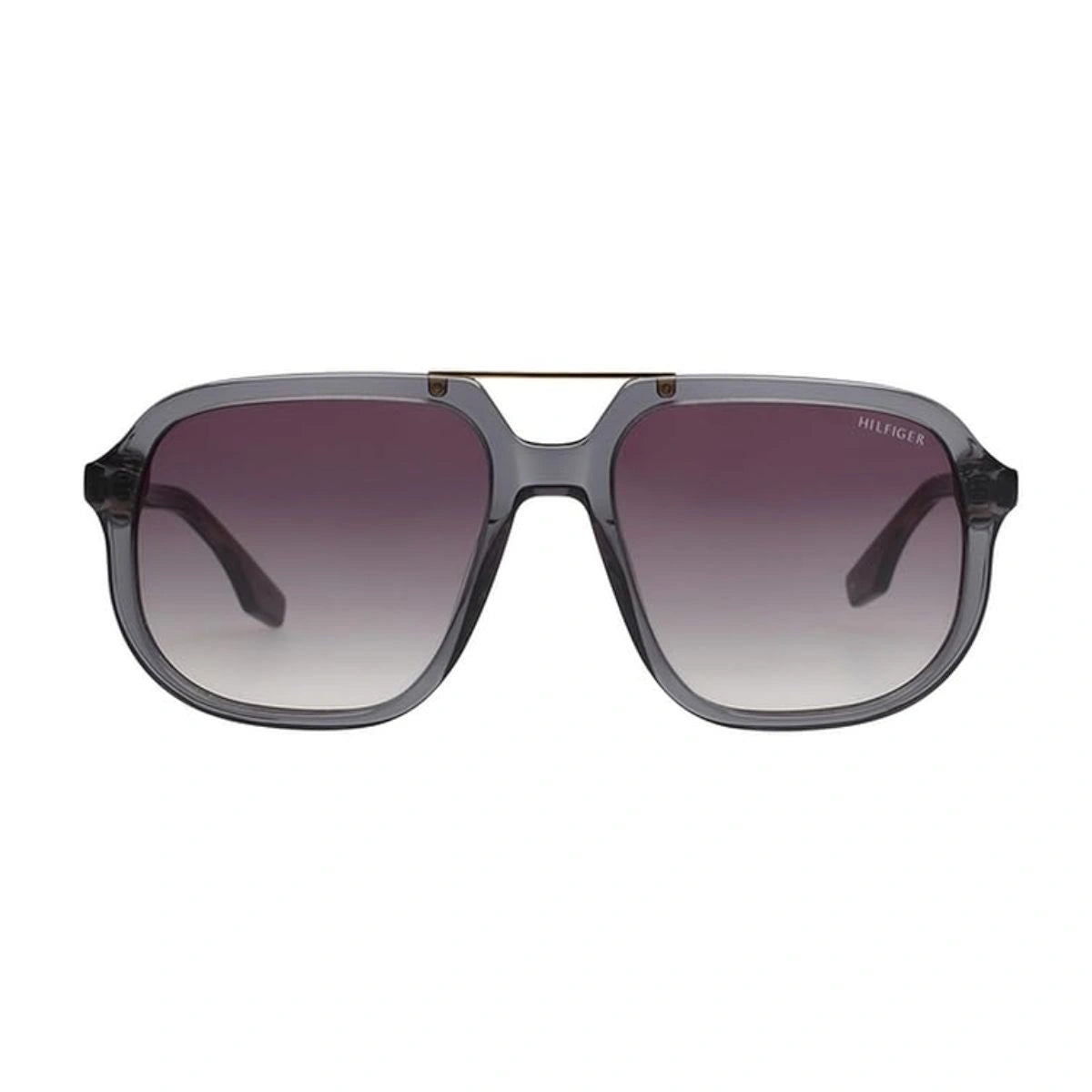 Tommy Hilfiger TH2653 C4 transparent navigator sunglasses with grey gradient lenses