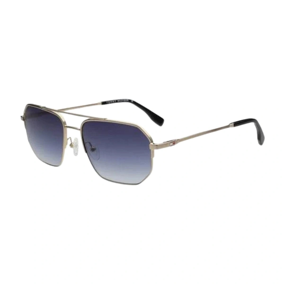Stylish Tommy Hilfiger TH7214 C5 men's aviator goggles with blue gradient lenses