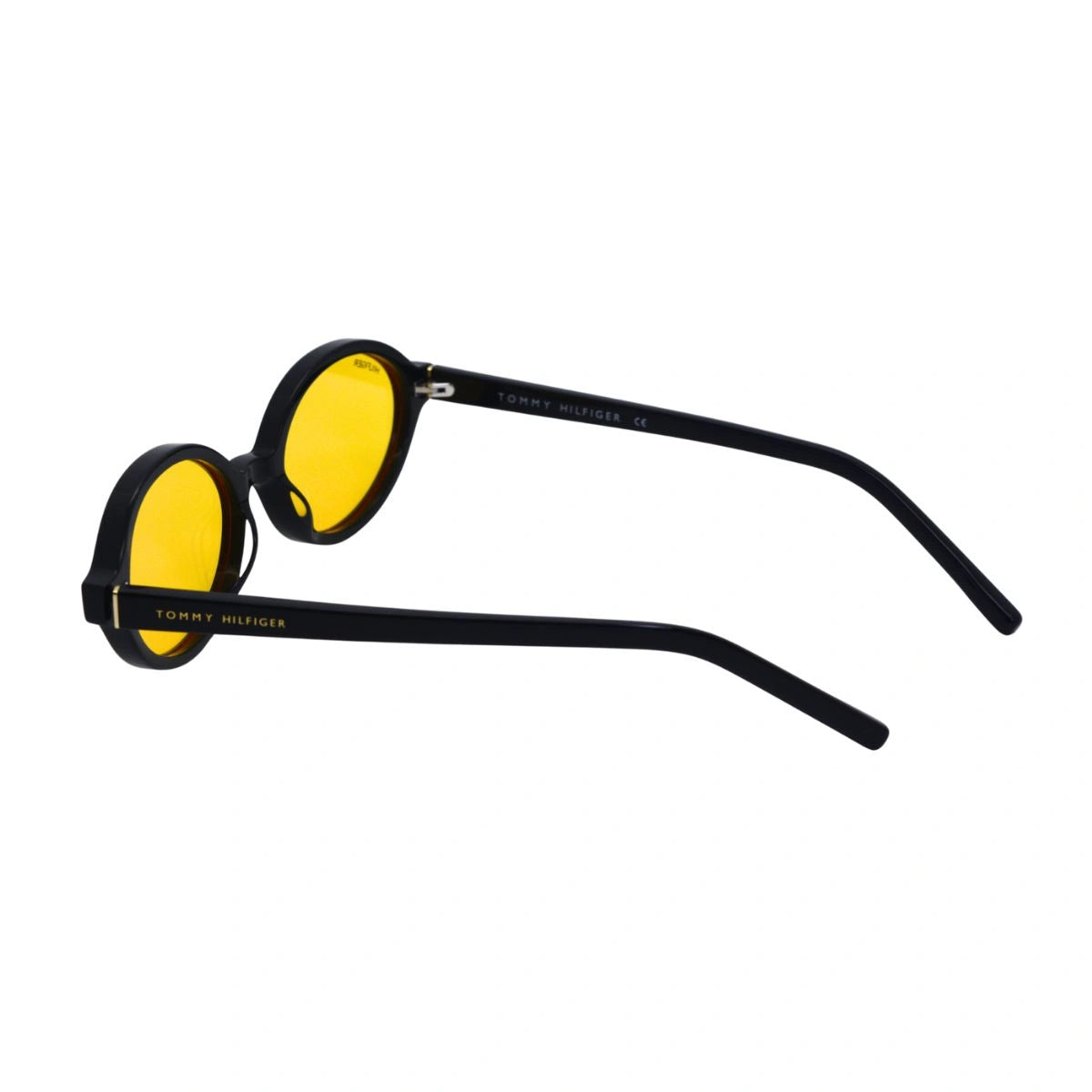 Tommy Hilfiger TH7220 C1 authentic black oval goggles with yellow tinted designer lenses