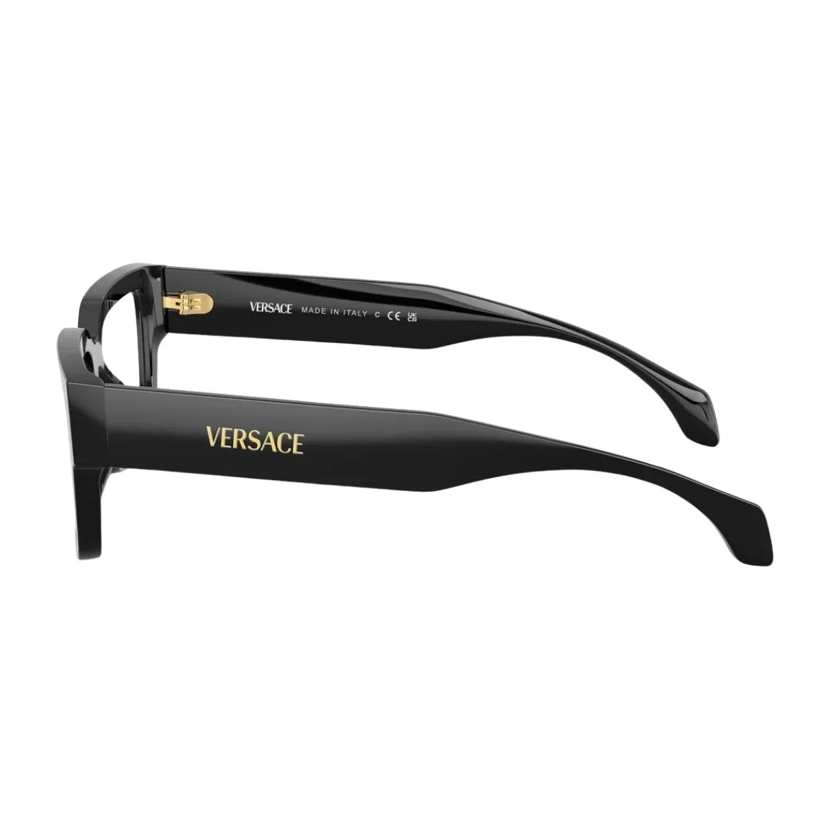Versace square shaped women's eyeglasses in black colour