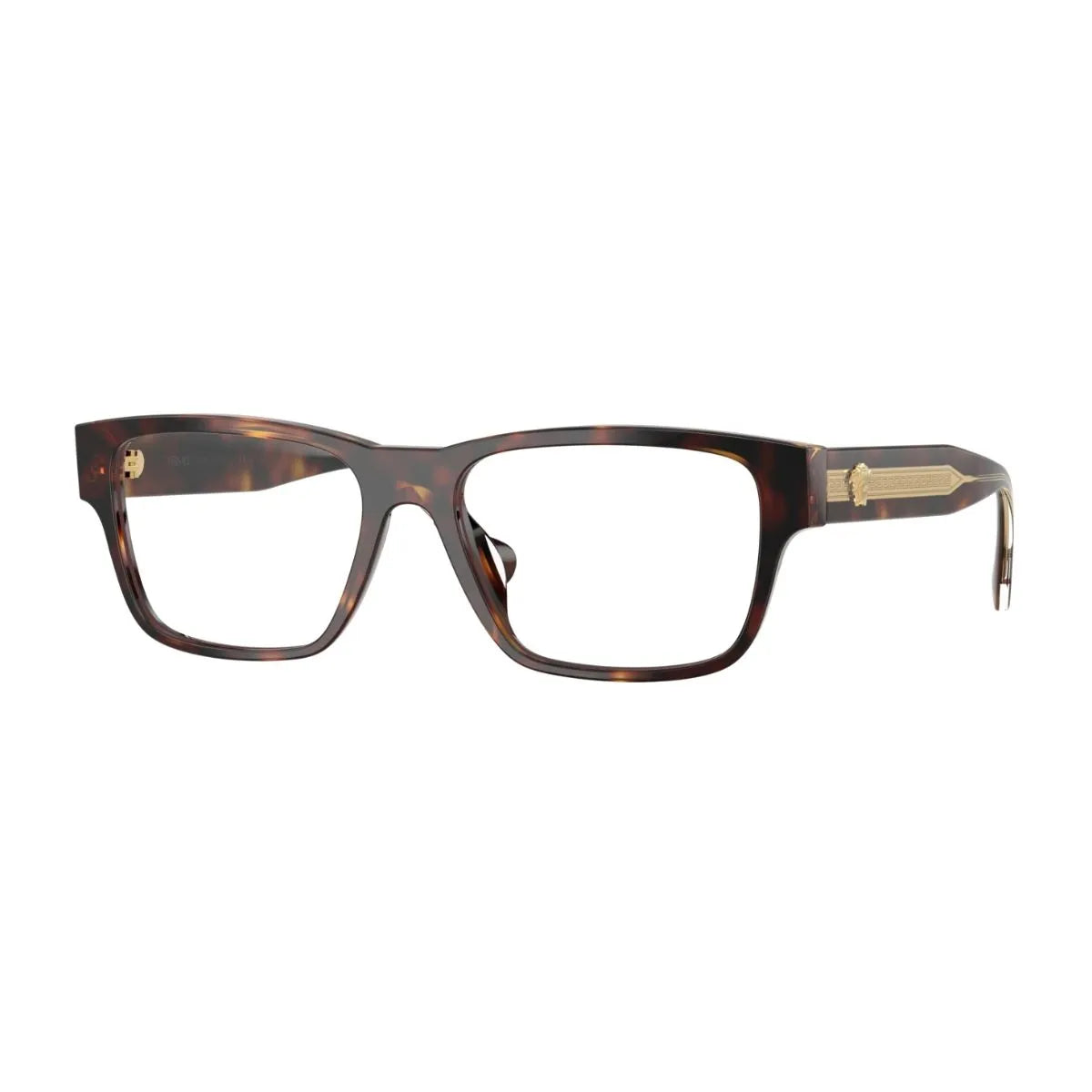 Versace acetate full frame eyeglasses 3390-U 5537 with gold and havana temples at Optorium
