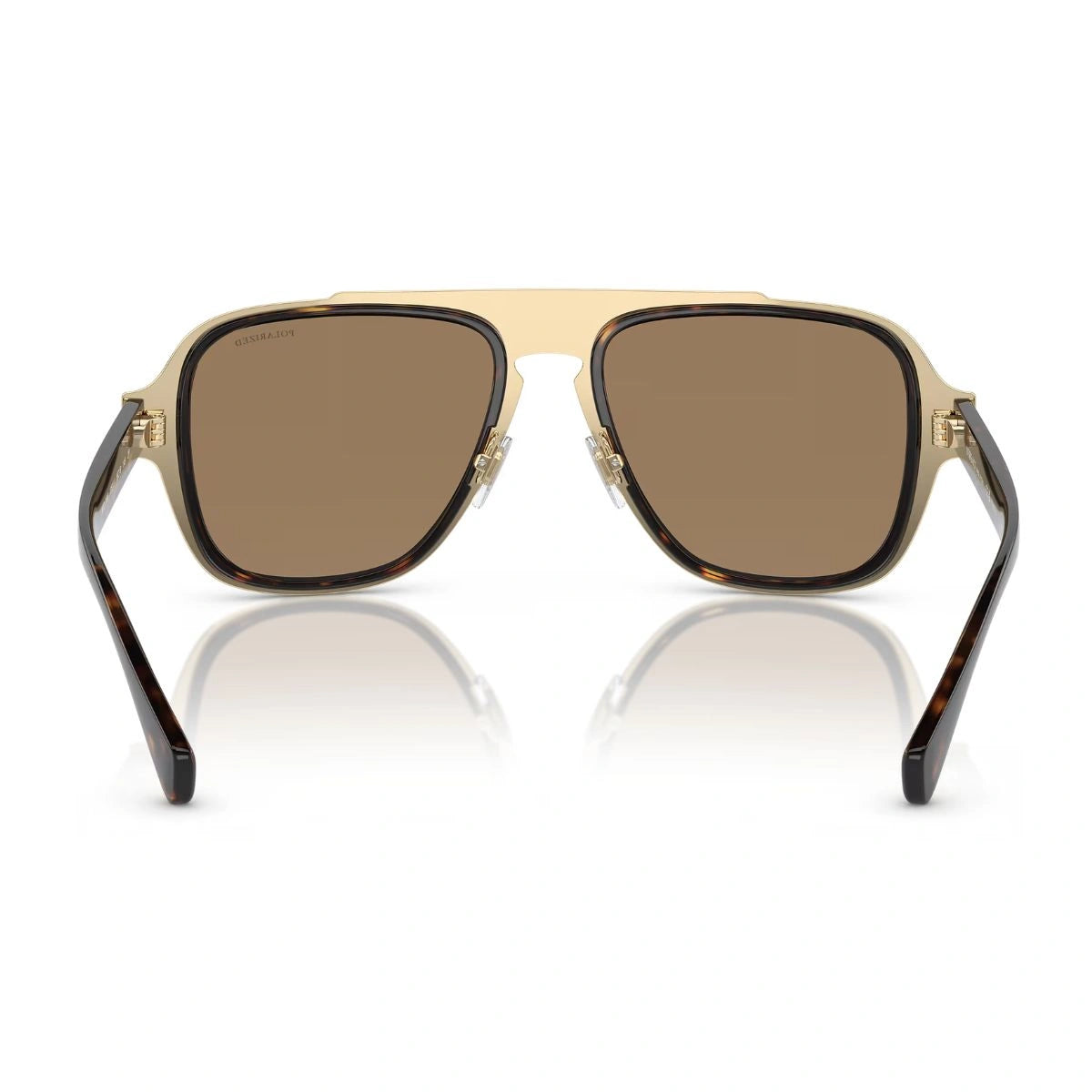 Versace MOD.2199 unisex aviator sunglasses with brown polarized protection lenses