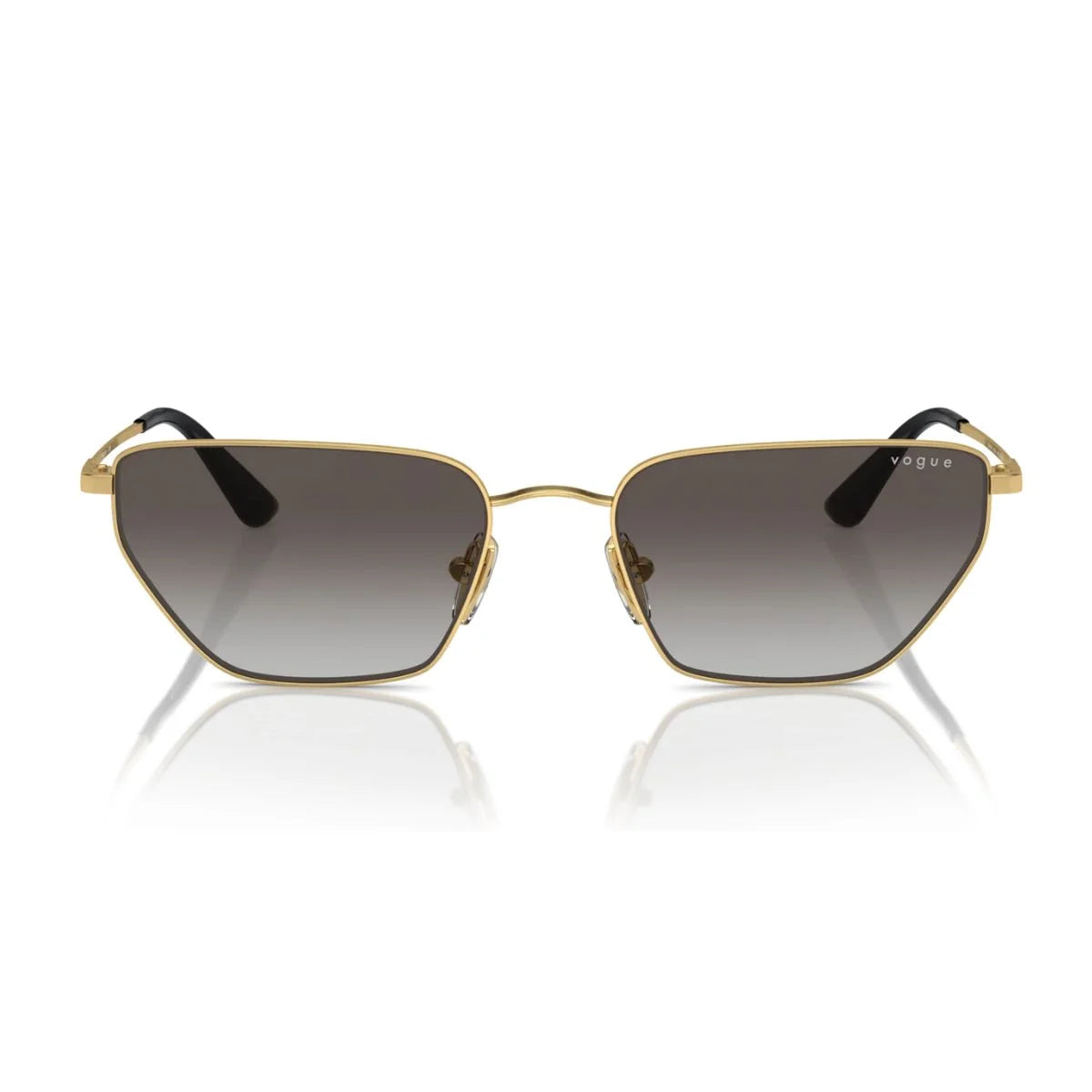 Vogue VO 4316-S 280/8G gold cat-eye sunglasses with grey gradient lenses