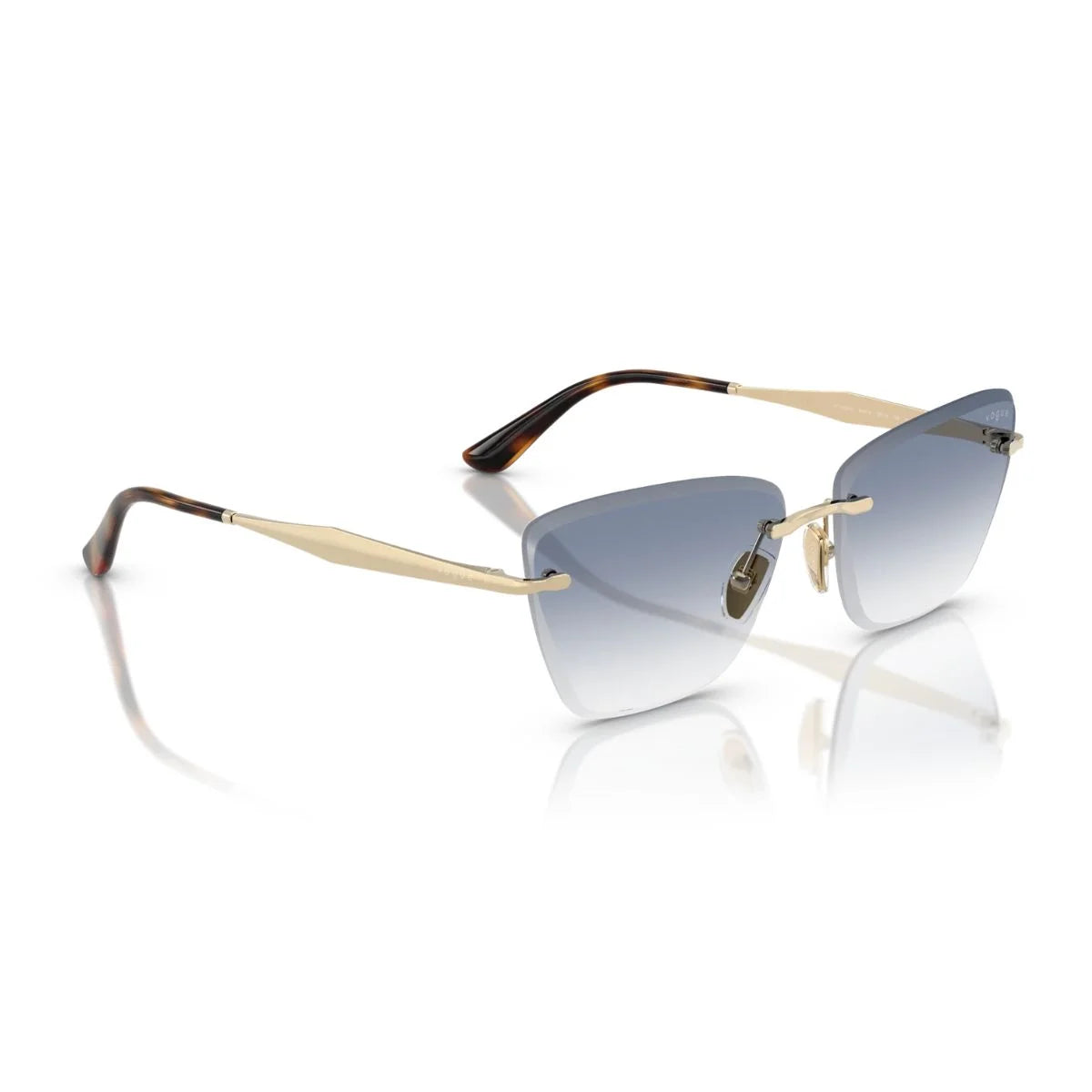 Vogue VO4332S 848/19 luxury cat-eye sunglasses with gold metal frame