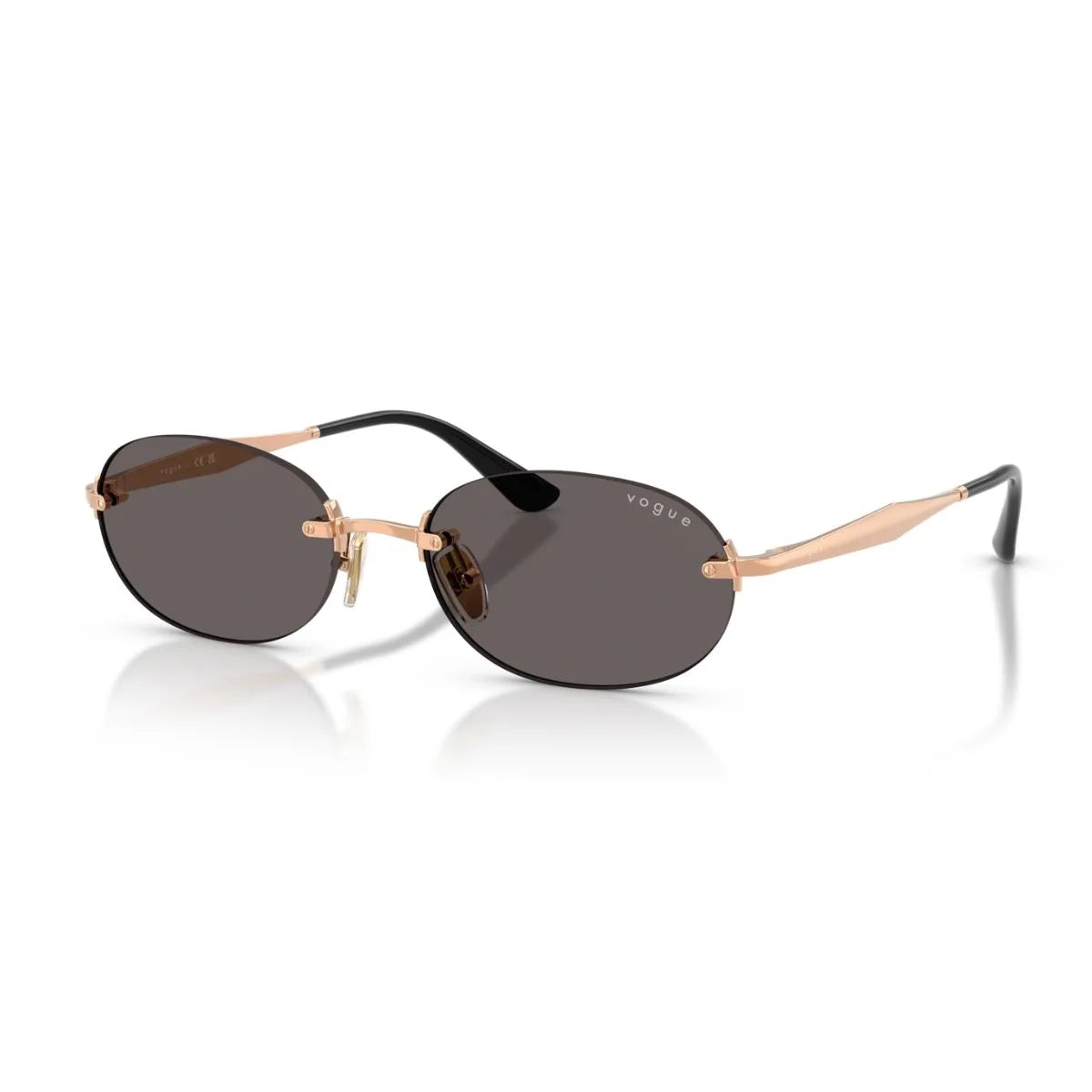 Black smoke Vogue VO4342S 515287 sunglasses with metal frame detailing