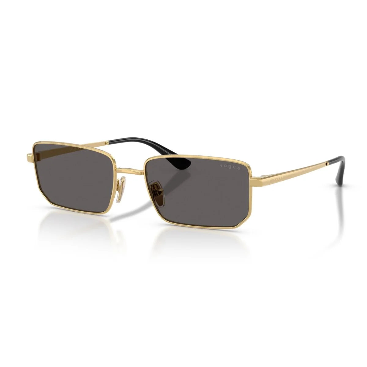 Vogue VO4352S 280/87 gold metal sunglasses with black smoke UV lenses