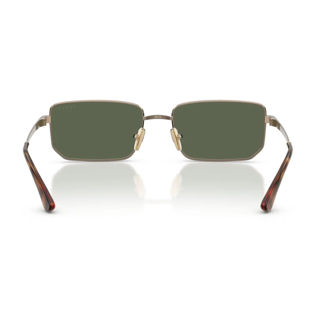 Gold Vogue VO 4316-S 280/8G geometric sunglasses with UV protection