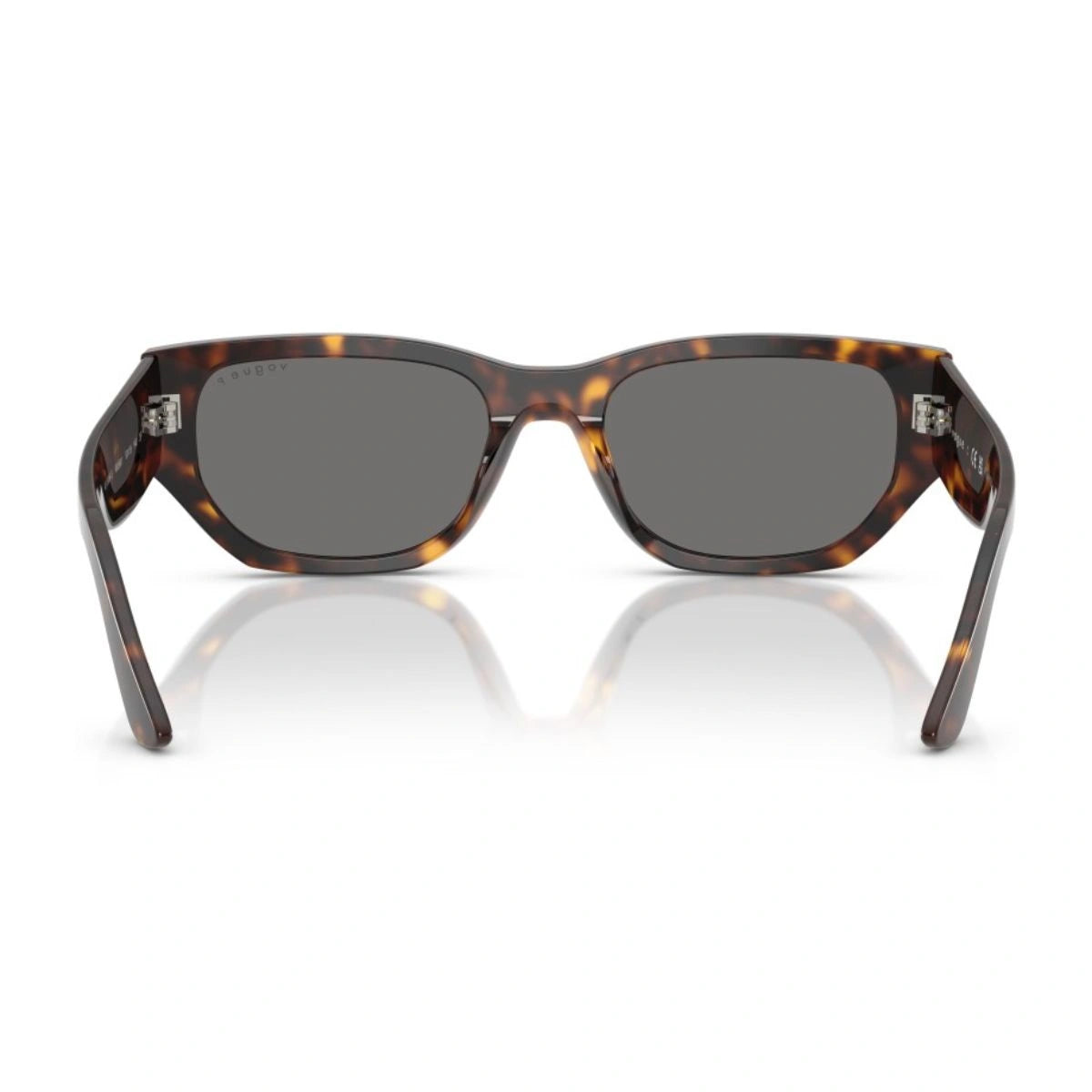 Premium Vogue women's dark Havana sunglasses with polarized lenses
