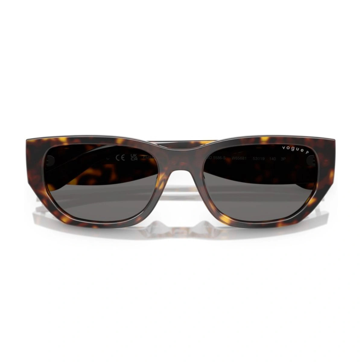 Classic Vogue women's sunglasses with grey polarized UV protection lenses