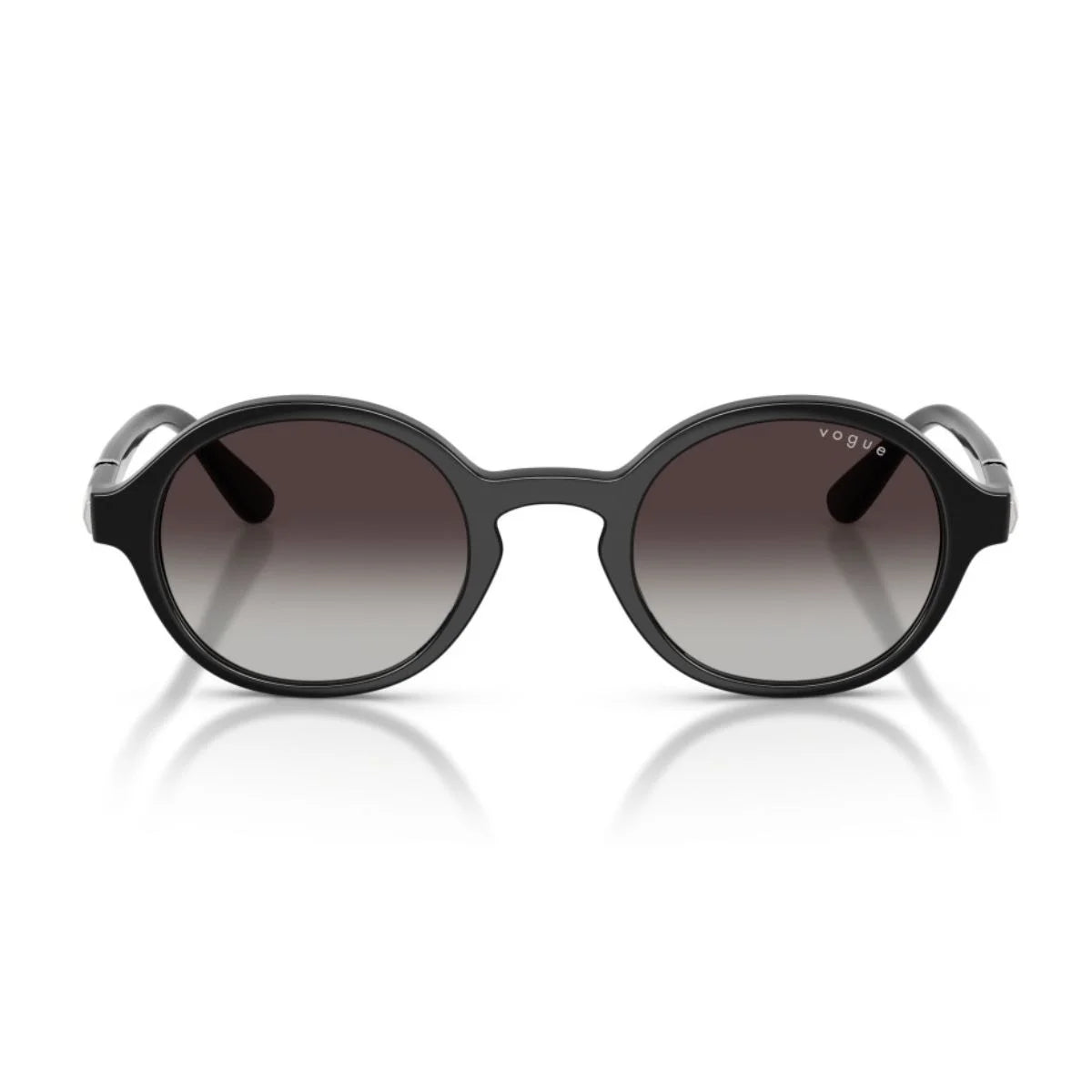 Round Vogue VO 5692S sunglasses featuring grey gradient UV-protection lenses