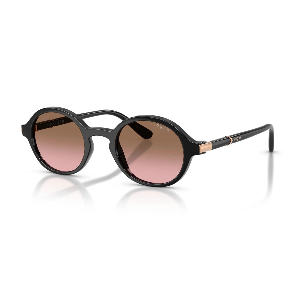 Explore VOGUE VO5692S W44/14 brown pink gradient round eyewear