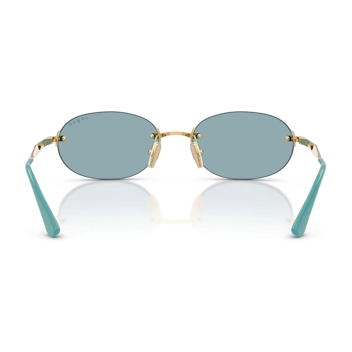 Vogue designer sunglasses for women with oval rimless shape
