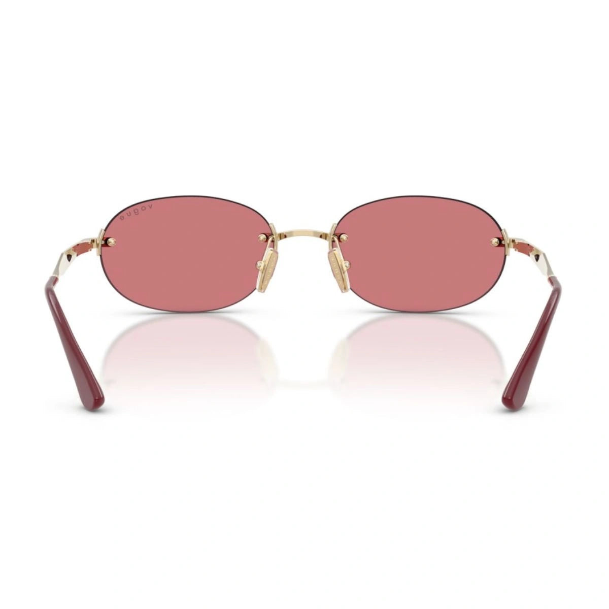 Premium Vogue women’s goggles with red lenses and gold detail