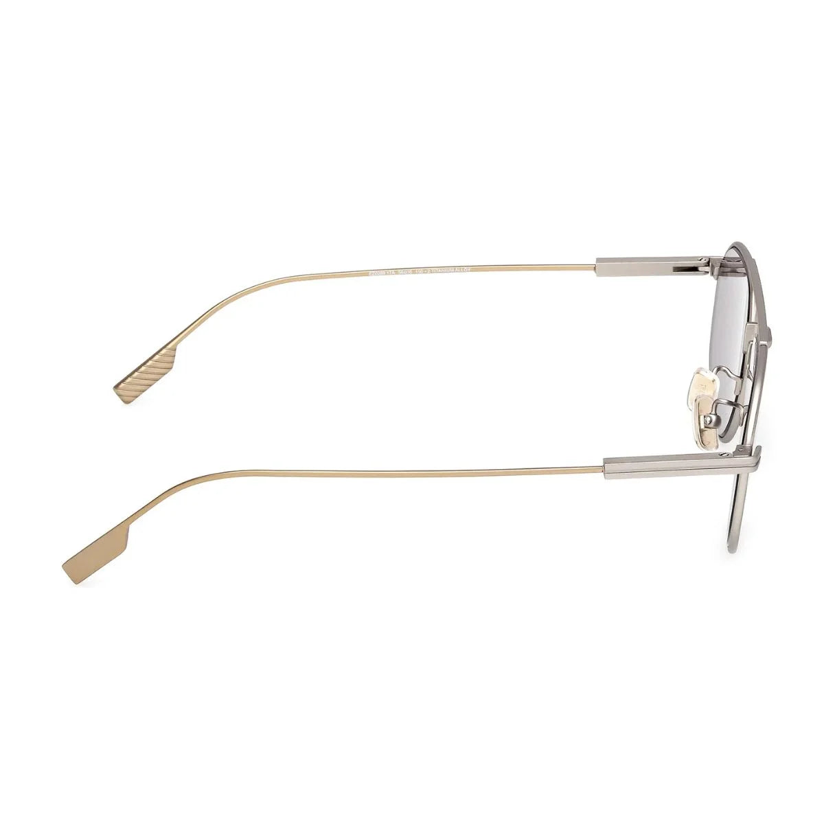 Silver ZEGNA EZ0289 17A full-rim sunglasses with double bridge design