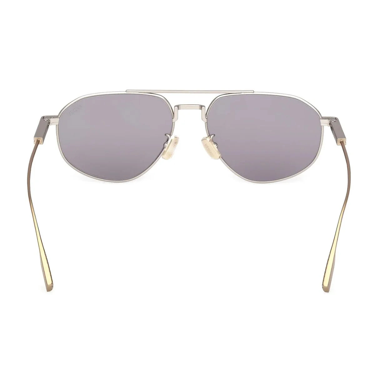 Modern ZEGNA EZ0289 17A titanium sunglasses with smoke-grey lenses